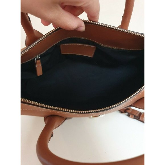 Marc Jacobs Snapshot cross body leather Hand Bag Logo braid handle brown NEW - Picture 4 of 7